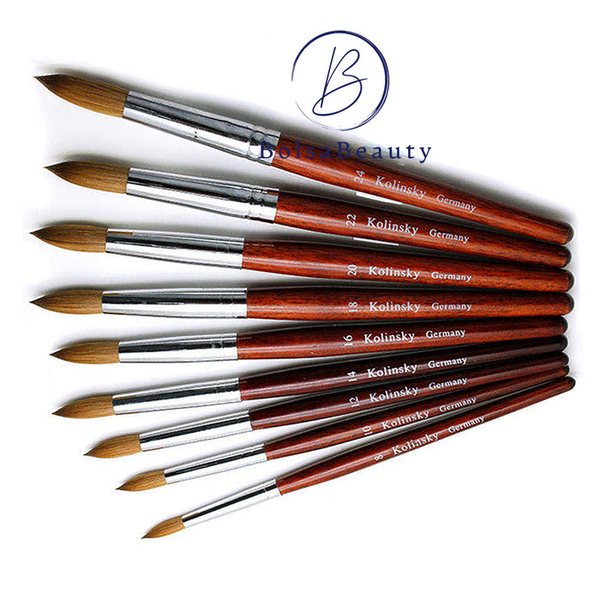 Cali - Acrylic Brush Kolinsky Germany + Crimped (#10 - #22)