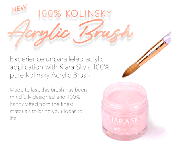 Kiara Sky - Acrylic Nail Brush + Crimped (#8 - #20)
