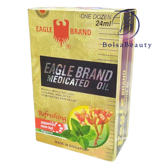 Eagle Brand - Oil Peppermint 24ml (Yellow 12pcs) Eagle Brand - Oil Peppermint 24ml (Yellow 12pcs)