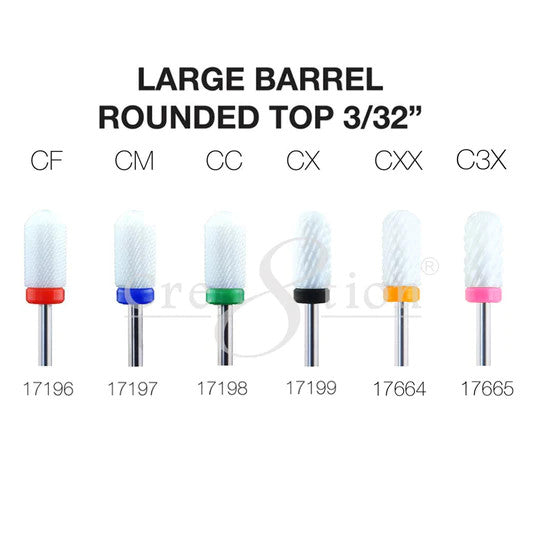 Cre8tion - Ceramic Large Barrel Bit - Rounded Top 3/32
