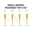 Cre8tion - Gold Carbide Bit - Small Barrel - Round Top 3/32