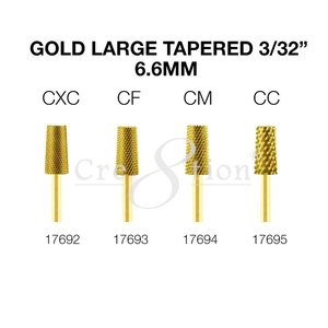 Cre8tion - Gold Carbide Bit - Large Tapered 3/32