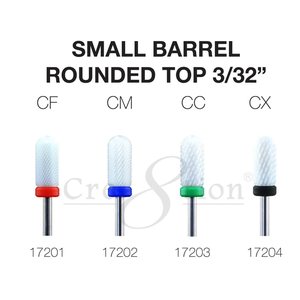 Cre8tion - Ceramic Small Barrel Bit - Rounded Top 3/32