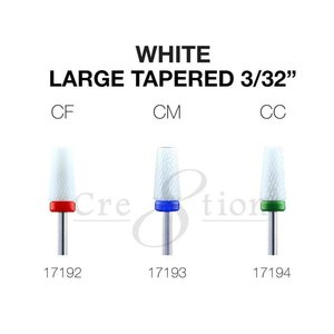 Cre8tion - White Ceramic Bit - Large Tapered 3/32