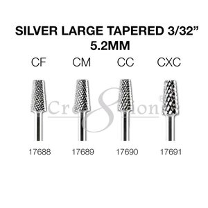 Cre8tion - Silver Carbide - Small Tapered 3/32