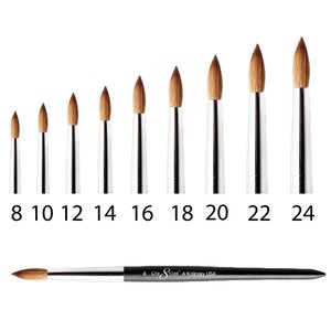 Cre8tion - Kolinsky Acrylic Brush A + Crimped (#08 - #24)