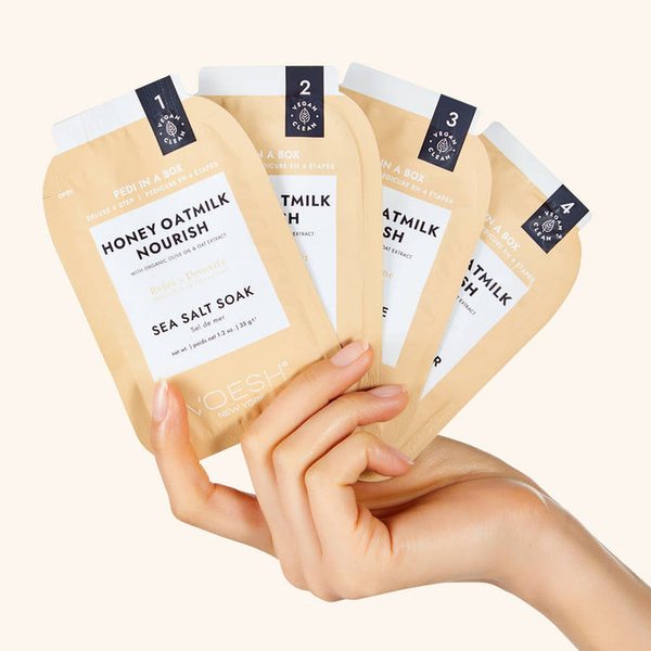 VOESH - Deluxe Pedicure 4in1 Case 50pcs - Honey Oatmilk Nourish VOESH - Deluxe Pedicure 4in1 Case 50pcs - Honey Oatmilk Nourish
