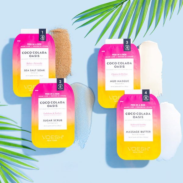 VOESH - Deluxe Pedicure 4in1 Case 50pcs - Coco Colada Oasis VOESH - Deluxe Pedicure 4in1 Case 50pcs - Coco Colada Oasis