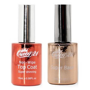 Queen21 - Gel Super Base, Shining Top Coat (15ml) - SALE
