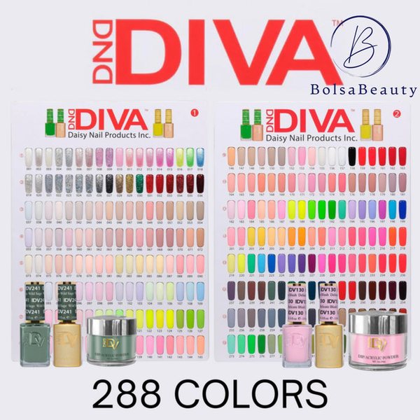 DND - Diva Full Line Dip 2oz Collection (288 Colors) DND - Diva Full Line Dip 2oz Collection (288 Colors)