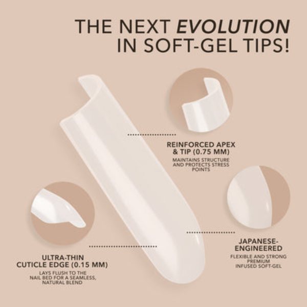 Kiara Sky - Gel X Tips: Natural Stiletto (M, L, XL, XXL) Kiara Sky - Gel X Tips: Natural Stiletto (M, L, XL, XXL)