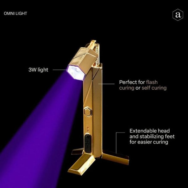 Apres - GelX Omni Mini Light (White, Black, Gold) Apres - GelX Omni Mini Light (White, Black, Gold)