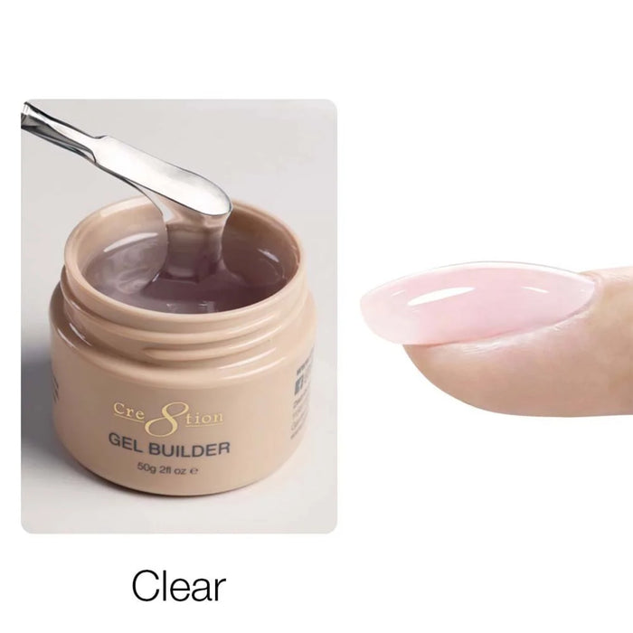 Cre8tion - Hema Free Low Heat Builder Gel - Clear 2oz