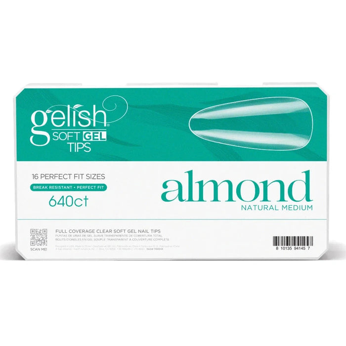 Gelish - Gel X Tips Box: Almond (S, M, L, XL)