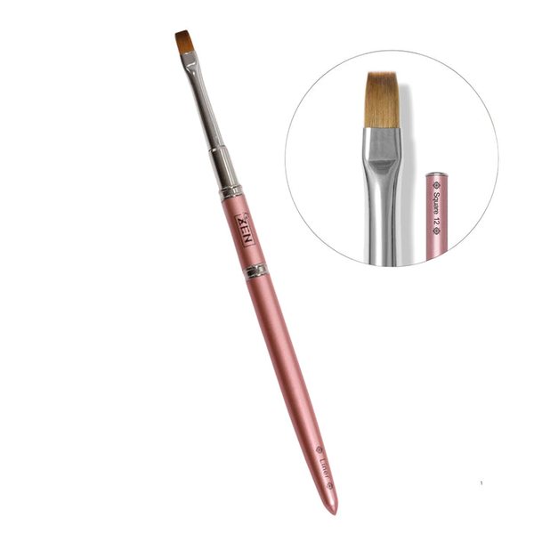 Zen - Dual Nail Art Brush 2 Heads (Oval, Square & Liner) Zen - Dual Nail Art Brush 2 Heads (Oval, Square & Liner)