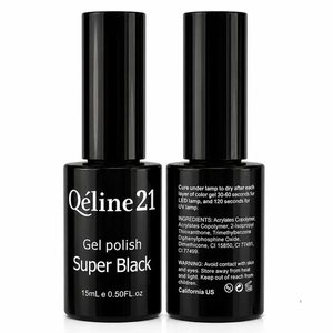Queen21 - Gel Polish Super White, Super Black (15ml)