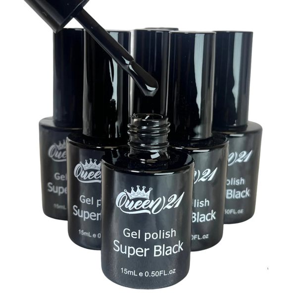 Queen21 - Gel Polish Super White, Super Black (15ml)