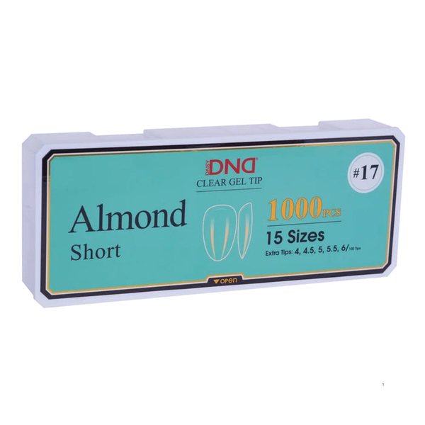 DND - Soft Gel Tips 1000pcs - Almond (XS, S, M, L, XL) DND - Soft Gel Tips 1000pcs - Almond (XS, S, M, L, XL)