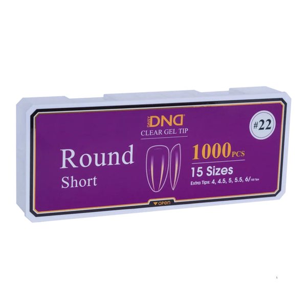 DND - Soft Gel Tips 1000pcs - Round (XS, S, M, L, XL) DND - Soft Gel Tips 1000pcs - Round (XS, S, M, L, XL)
