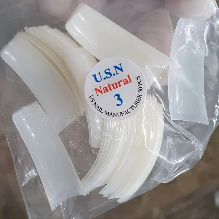 USN - Natural Nail Tips (Refill 500pcs) USN - Natural Nail Tips (Refill 500pcs)