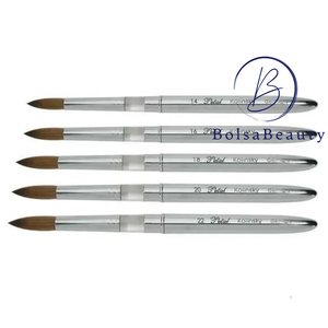 Petal - Kolinsky Silver Acrylic Nail Brush #18 - SALE