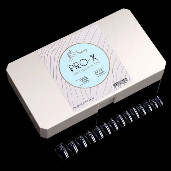 iGel - ProX Gel X Tips Box - Natural Coffin (S, M, L)