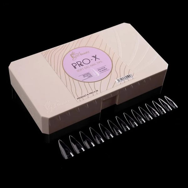 iGel - ProX Gel X Tips Box - Natural Stiletto (S, M, L) iGel - ProX Gel X Tips Box - Natural Stiletto (S, M, L)