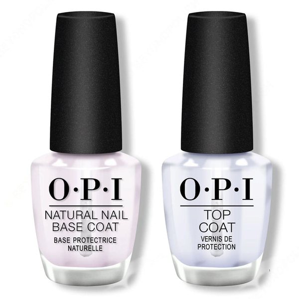 OPI - Natural Nail Base Coat, Top Coat, Duo (15ml)