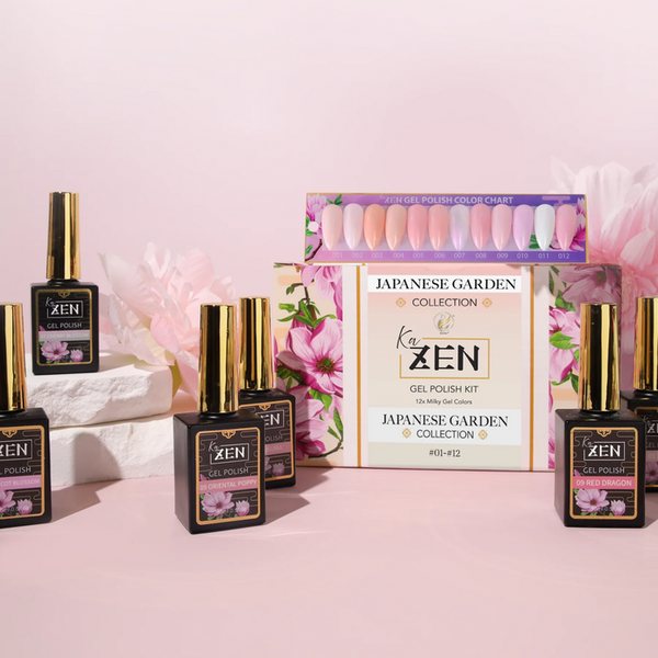 Zen - Milky Gel Polish Japanese Garden: Full Set 12 Colors (#01 - #12) Zen - Milky Gel Polish Japanese Garden: Full Set 12 Colors (#01 - #12)