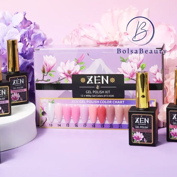 Zen - Milky Gel Polish Winter Garden: Full Set 12 Colors (#13 - #24) Zen - Milky Gel Polish Winter Garden: Full Set 12 Colors (#13 - #24)